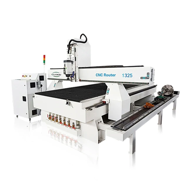 

cnc 4 axis 1325 1325 woodworking cnc router machine with rotary axis