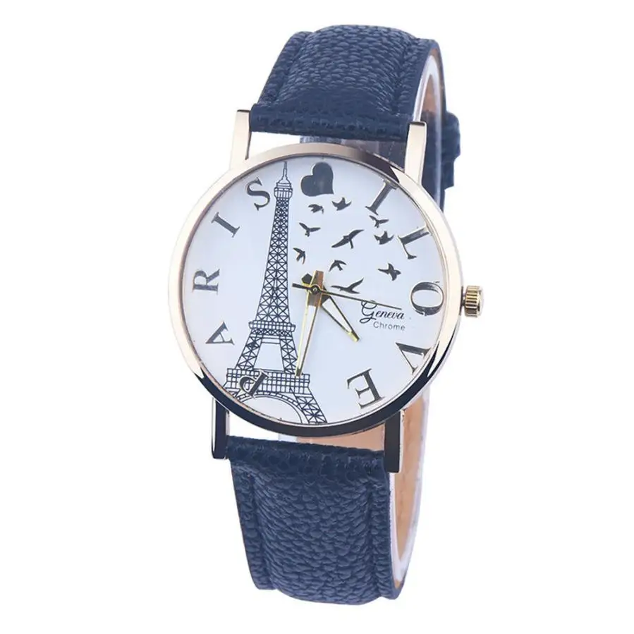 

2017 Fashion Women Tower Pattern Women Watches Casual Quartz Watch wristwatches for Women Female Clock reloj de las mujeres