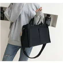 Модная хлопковая Женская Холщовая Сумка на плечо, Большая вместительная Складная многоразовая сумка для покупок