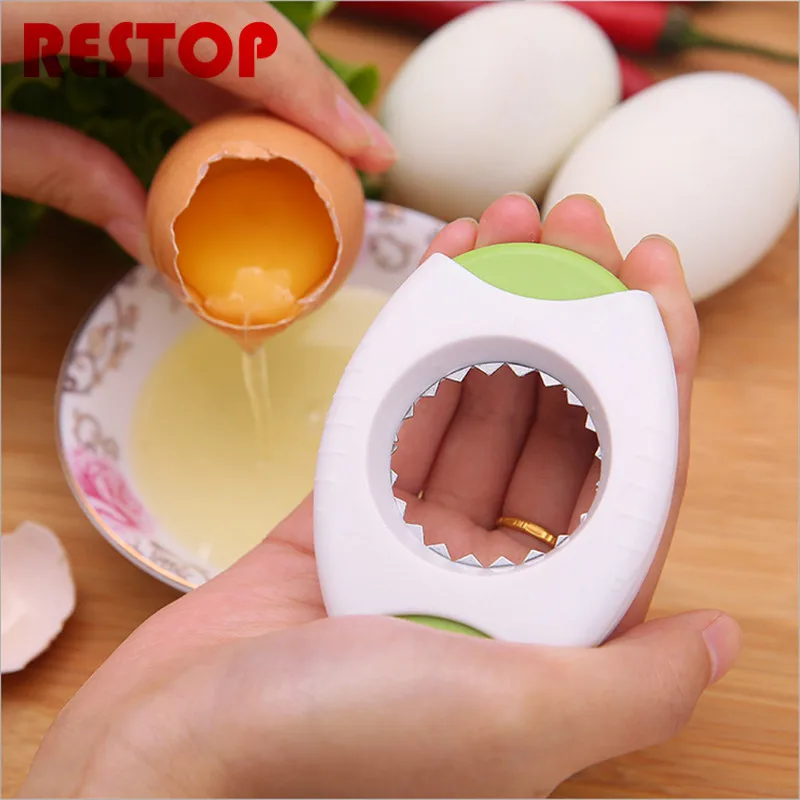 Fashion smart egg cracker opener manual egg separator eggbeater cooking