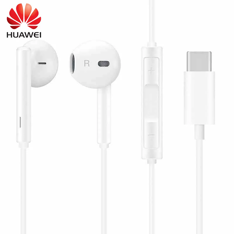 

Huawei Earphone CM33 Classic In-ear Earphones USB Type-C for Huawei Mate 10 Wired Earphone with Control Stereo In Ear Earbuds