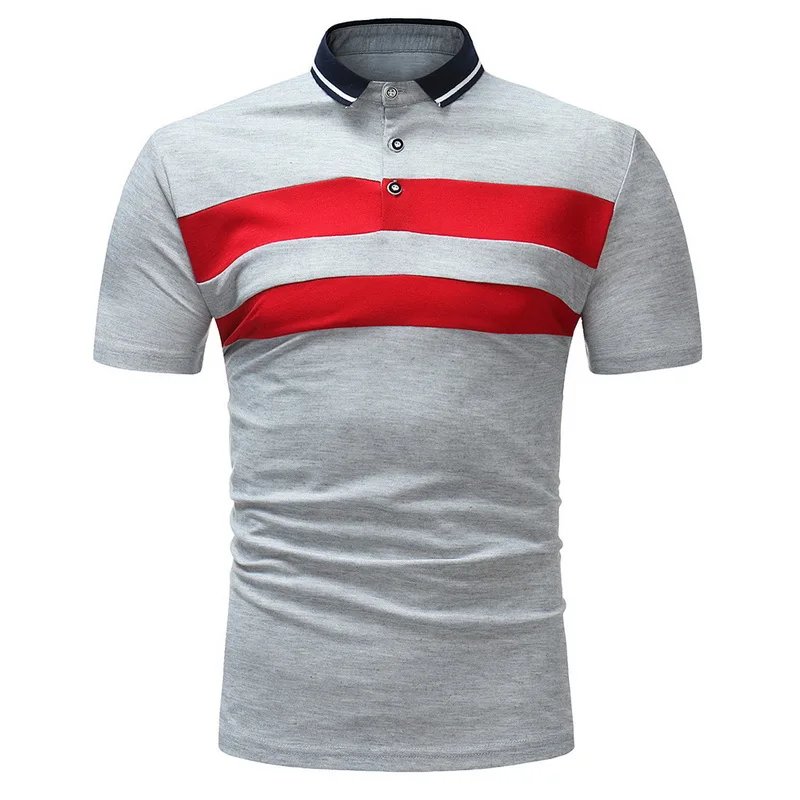 NIBESSER Summer Men Striped Polo Shirts Stripe Clothing Man's Wear