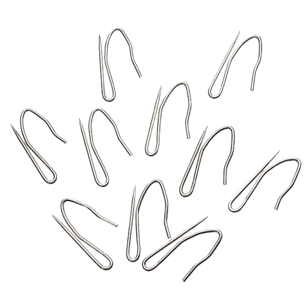 10Pcs Curtain Clip Hook Window Shower Bathroom Drapery Rod Holder Hanger