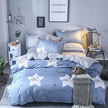 

HOT sale Bedding Sets London Duvet Cover3/4pcs Cartoon new fashion Bed sheets Single Twin Full Queen Sizes Stars