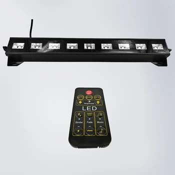 

Remote 9x3W Indoor LED Wall Wash UltraViolet Light Flood Washer Lamp Remote Control DMX512 Stainless Steel Bridge Garden