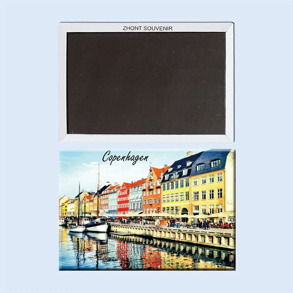 

Denmark Copenhagen beautiful river and boats 22497 . Fine Gifts Souvenirs of Worldwide Tourist;fridge magnet gift for friends