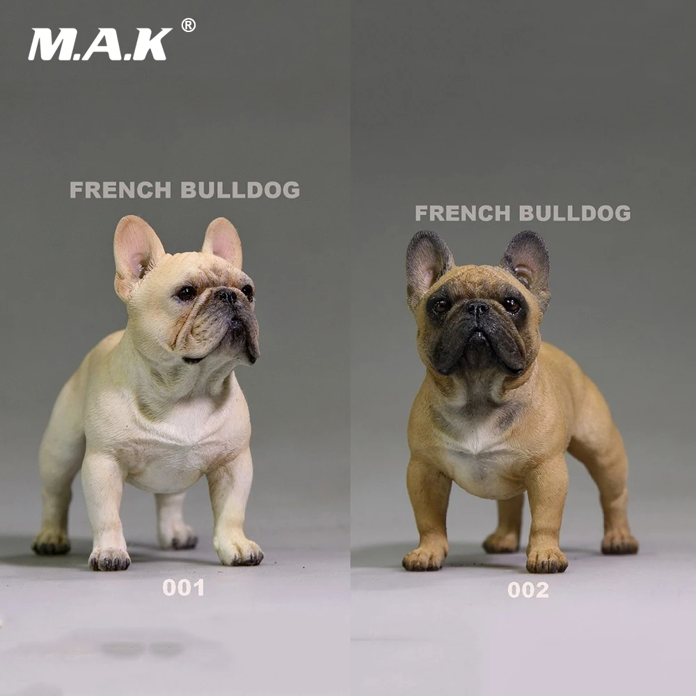 

1/6 Scale Cream /Brown Color French Bulldog Simulation Dog Puppy Pet Animal Toy Resin for 12" Action Figure Scene Toy