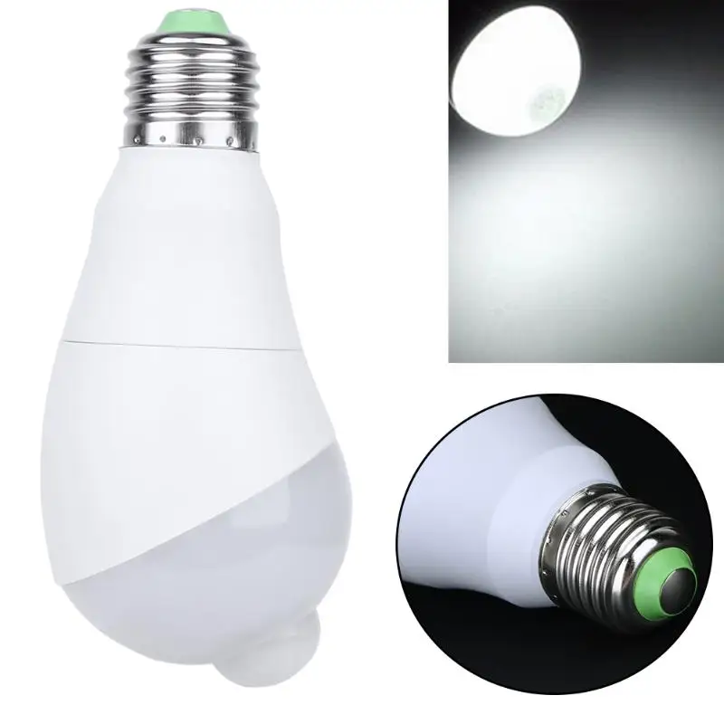 

E27 5W 7W 14 LED 350 Degree Rotate PIR Infrared Motion Detection Light Indoor Lighting Bulb With Motion Sensor