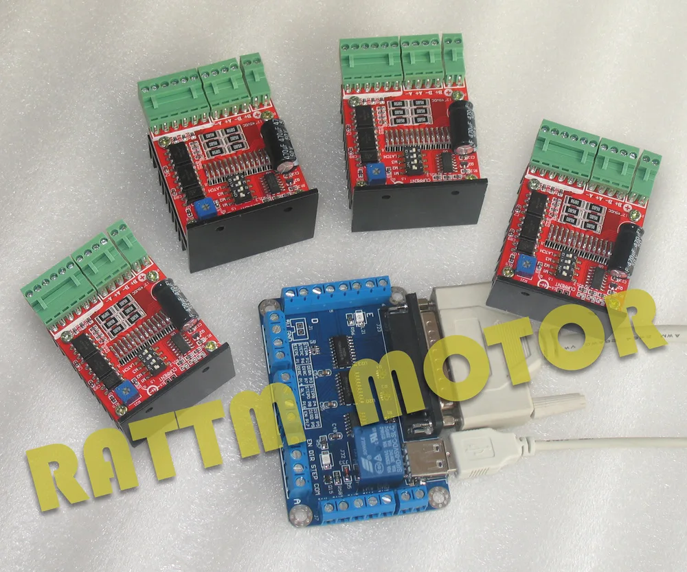 

4 axis 48V4.5A CNC stepper kit for CNC Router Mill+