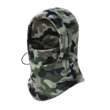 Регулируемый зимние теплые флисовые куртки с капюшоном и уход за кожей лица маска многофункциональный для открытого ветрозащитные велосипедные Лыжная маска-Балаклава маска-шляпа для Для мужчин Для женщин