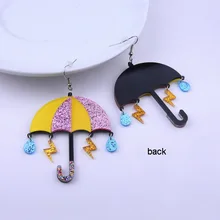 Exaggerated Hollow Out Colorful Umbrella Geometric Acrylic Drop Earrings Fashion Abstract Simple Design Dangle Earrings Gift Exaggerated Hollow Out Colorful Umbrella Geometric Acrylic Drop Earrings Fashion Abstract Simple Design Dangle Earrings Gift