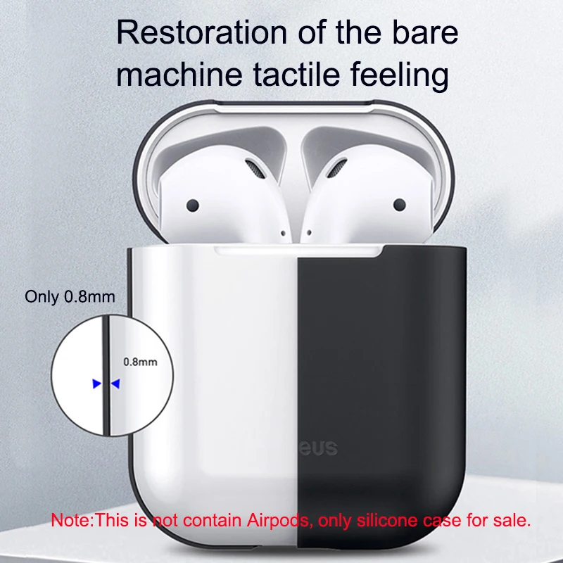 Baseus Earphone Case For Airpods 1 2 Silicone Case For Apple Air Pods Case Cover Shockproof Protective Coque Funda For Airpod