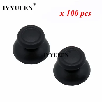 

IVYUEEN 100 pcs New Version Controller Analog Thumbsticks Joystick Grips Caps For Dualshock 4 PS4 Pro Slim Console -Black / Gray