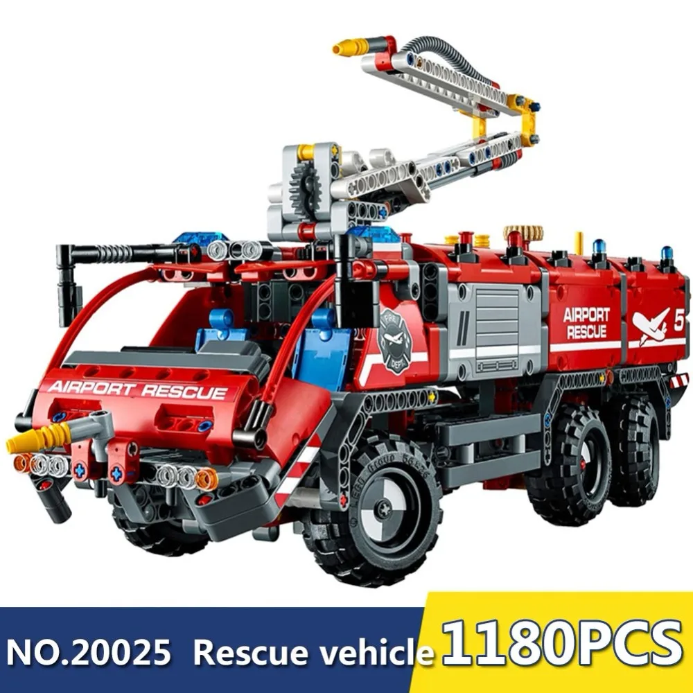 

Model Building Blocks toys 20055 City Rescue Vehicle compatible with legoing Technic Series 42068 Educational DIY toys hobbies
