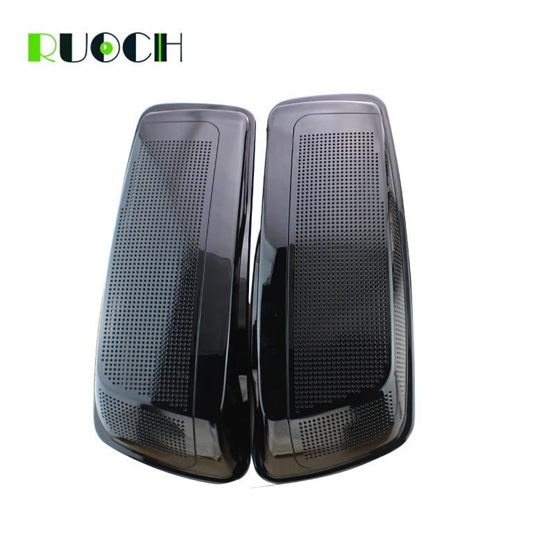 Motorcycle Saddlebag Dual Speaker Lids W Speaker Grill for Harley Saddlebag Lid Covers Touring Road King Road Glide  (1)
