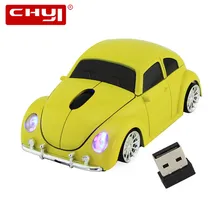 Беспроводная компьютерная мышь геймер крутой Жук автомобиль форма мыши 1600 dpi оптическая игровая мышь с usb-приемником для ПК ноутбука