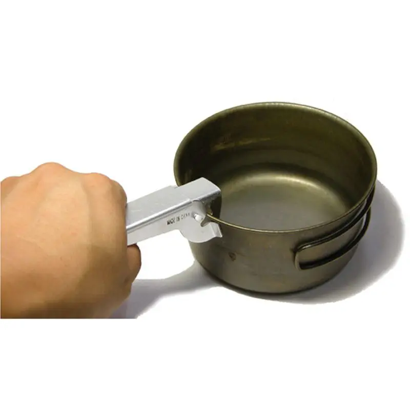 1 piezas al aire libre Pan Bowl Pot pinza Clip pinza mano Pot alicates Camping Picnic aleación de aluminio Durable Cookware herramienta
