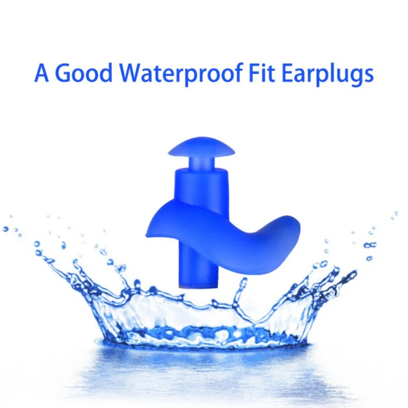 

1 Pair Waterproof Swimming Professional Silicone Swim Earplugs for Adult Swimmers Children Diving Soft Anti-Noise Ear Plug 4 Col