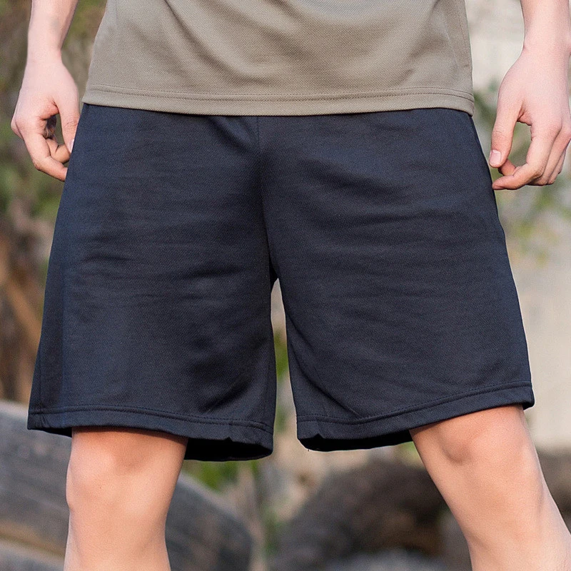 Summer Loose Men's Board Shorts Solid Elastic Waist Quick Dry Casual