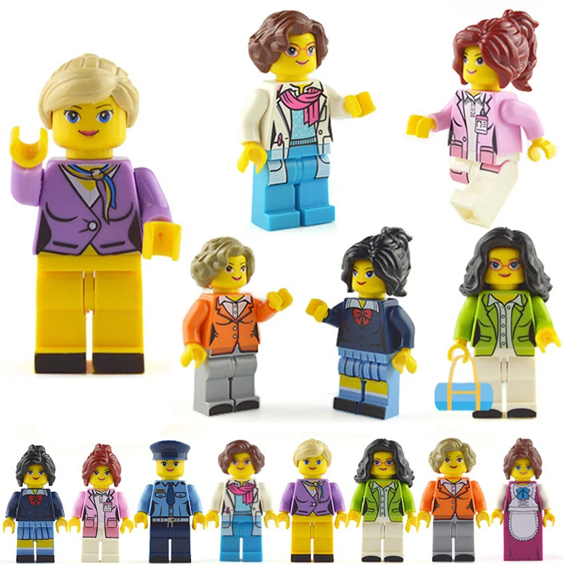 

8pcs/set Mini Dolls legoings Action Figures Building Blocks Accessories Models Baby Toys Legoing Friends For Girl Christmas Gift