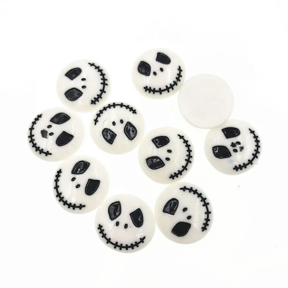 

10Pcs/lot Flat Back Resin Cabochon Embellishments Halloween DIY Cabochons Flatbacks Phone Decoration Scrapbooking Accessories