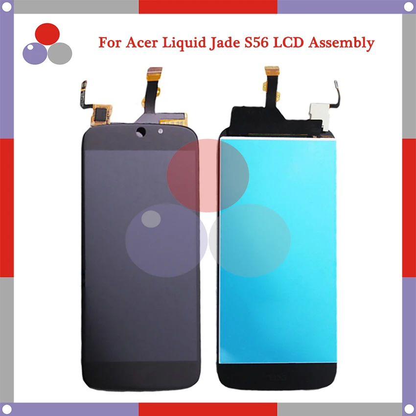 

10Pcs/Lot Highest quality For Acer Liquid Jade S S56 LCD Screen Display + Touch Screen Digitizer Assembly DHL Free Shipping