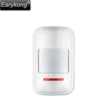 Wireless PIR Motion sensor detector for 433MHz home burglar GSM alarm system,