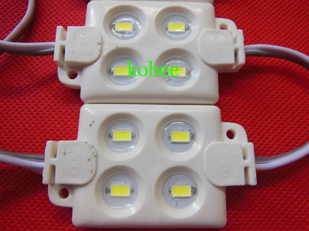 사출 성형 방수 4led 5050/5630 smd 모듈 장식 조명 램프 12 v