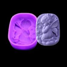 Best Offers Angel Girl Natural Soap Handmade Soap Mold Silicone Cake Ice Modeling Tool Pastry Arts Decorative