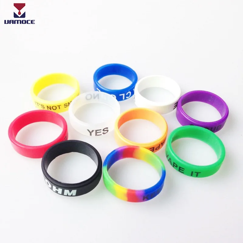 

10pcs/lot 20mm Vape Band Silicone Rubber Ring Protection Decoration Electronic Cigarette Accessories For Atomizer Mod RDA RTA