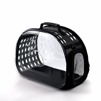 

Multi-function Pet Carrier Carrying Cat Dog Durable PVC Breathable Travel Tote Bag Transparent Visible Puppy Cat Shoulder Bag