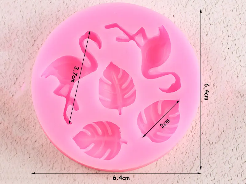 Фламинго силиконовая форма Сахар Ремесло Инструменты для украшения тортов из мастики черепаха лист Кекс Конфеты Fimo глина формы для шоколадной мастики