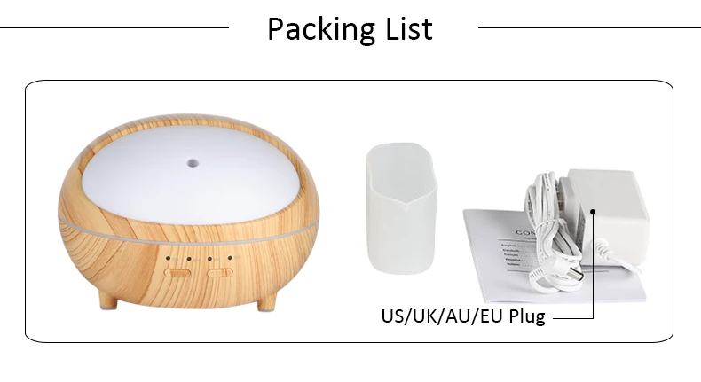 Air Humidifier Household Essential Oil Diffuser Aroma Lamp Aromatherapy 6
