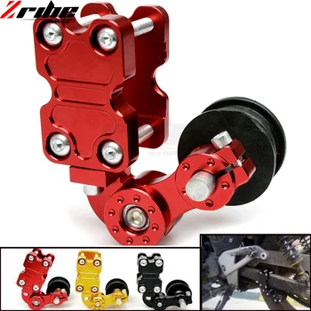 

for New Adjustable Aluminum Chain Tensioner Bolt On Roller Motorcycle Chopper ATV Dirt Bike Universal Chain Sets for suzuki bmw