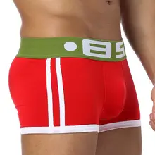 ORLVS Брендовые мужские трусы-шорты из хлопка сексуальное мужское нижнее белье, мужские трусы шорты U выпуклая сумка для геев боксеры