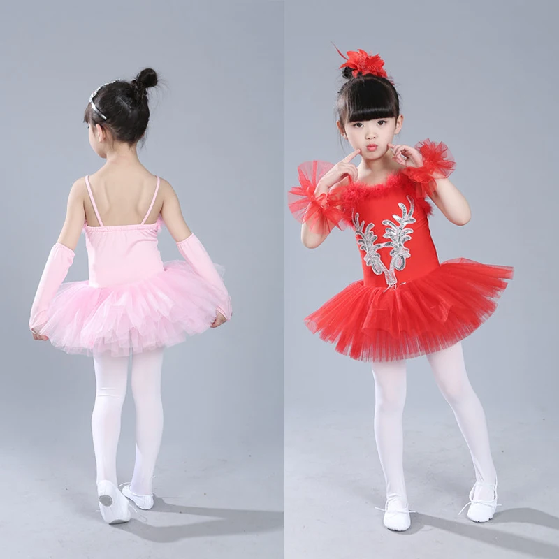 Обувь для девочек Лебединое озеро балетное платье принцессы танцевальный костюм розовый белый дети пачка трико для балета и танцев костюм