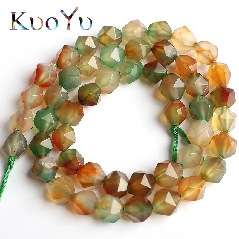 

Wholesale Faceted Mix Color Peacock Agates Round Loose Spacer Beads For Jewelry Making 15''Inch 6/8/10mm DIY Bracelets Necklace