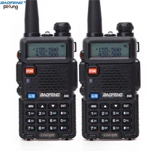 2 шт. Baofeng BF-UV5R Любительское радио портативная рация Pofung UV-5R 5 Вт VHF/UHF радио двухдиапазонное двухстороннее радио UV 5r CB радио