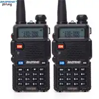 2 個 Baofeng BF-UV5R アマチュア無線ポータブルトランシーバー Pofung UV-5R 5 ワット VHF/UHF ラジオデュアルバンド 2 ウェイラジオの Uv 5r CB ラジオ
