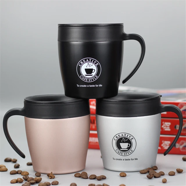 Best Offers 1 PC 330 ML Optional Insulated Vacuum Flask Stainless Steel Coffee Mug Portable Thermal Belly Cup Thermos Coffee To Go