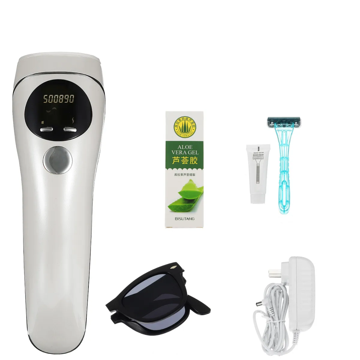 

500000 Flashes IPL Laser Permanent Hair Removal Machine LCD Screen Painless Epilator Face Body Beauty Tool Electric Trimmer