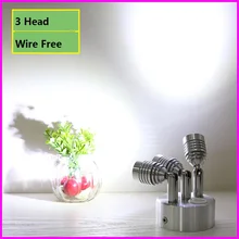 3 Вт/9 Вт, подзарядка, головное окно, лампа, съемный светильник для шоу, 3 головных ювелирных изделий, Свадебный портативный переключатель, счетчик батареи, точечный светильник