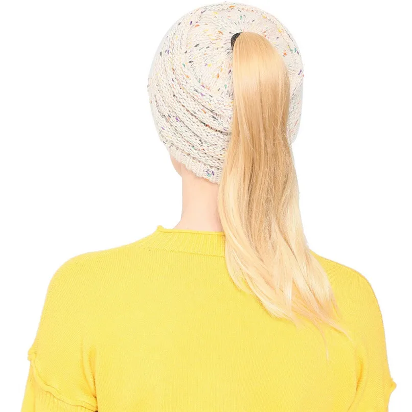 Caps Women Girl's Winter Warm Knit Thicken Hat Wool Snow Ski Caps with Visor New Design Hot Sale Gorras Mujer 30SP277
