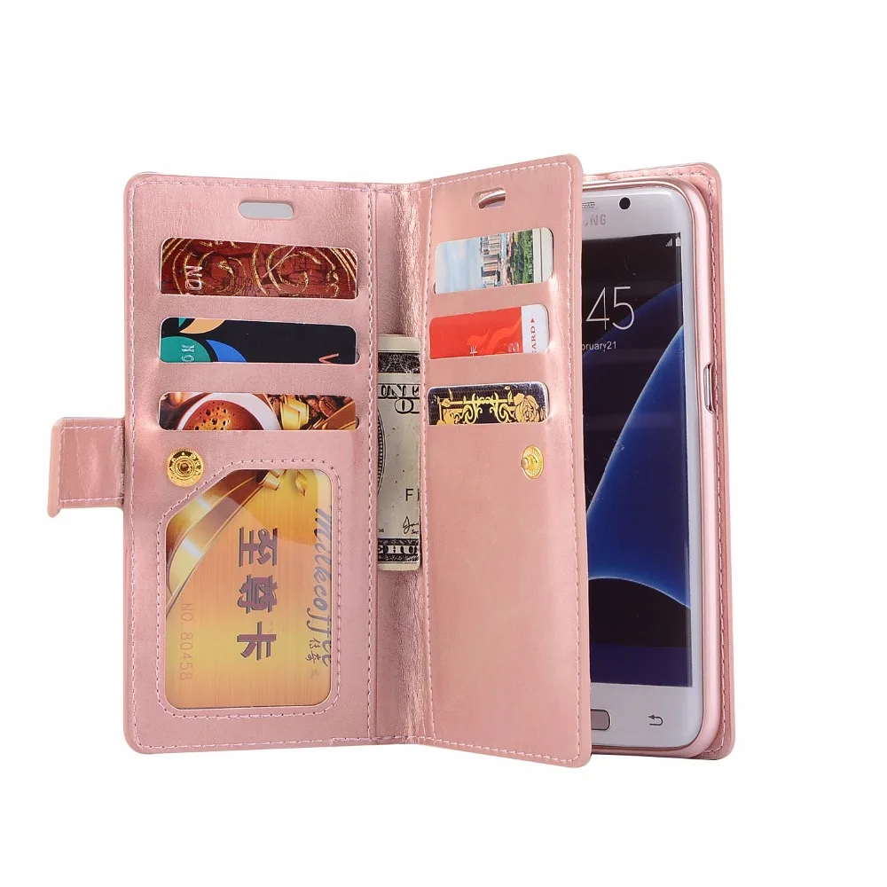 Чехол Кошелек Haissky для Samsung Note 8 S7 edge S8 Plus Женский кожаный чехол аксессуары|case for