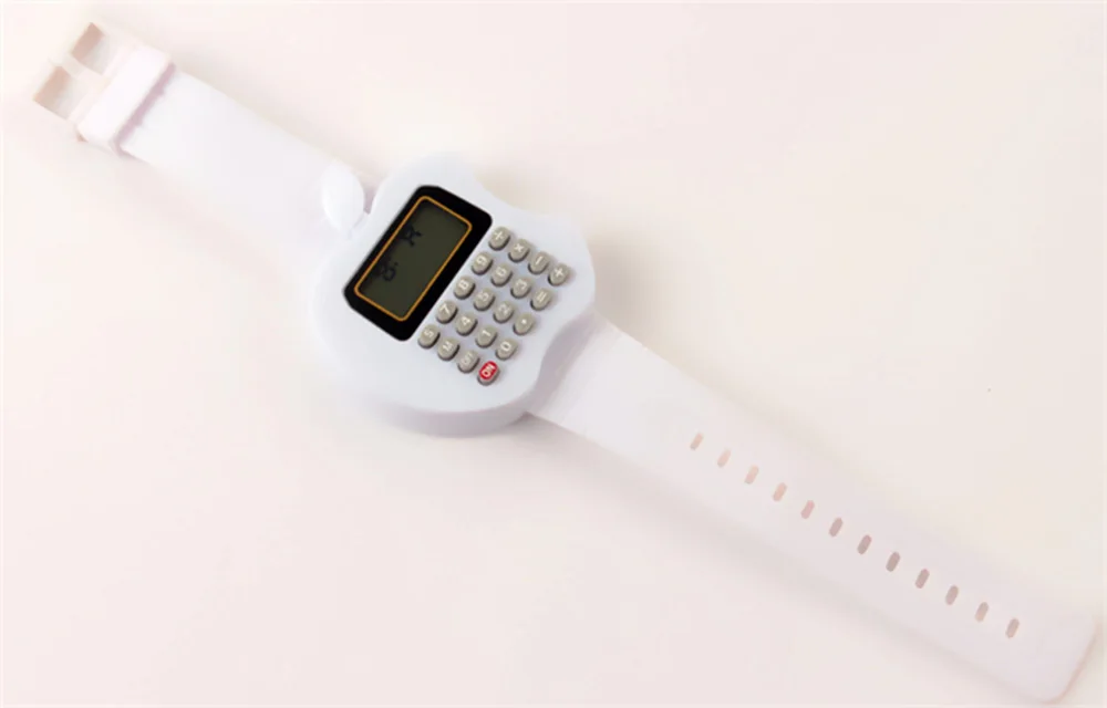 Детские модный калькулятор функция часы студент электронная игрушка Пряжка часы фрукты нерегулярные форма