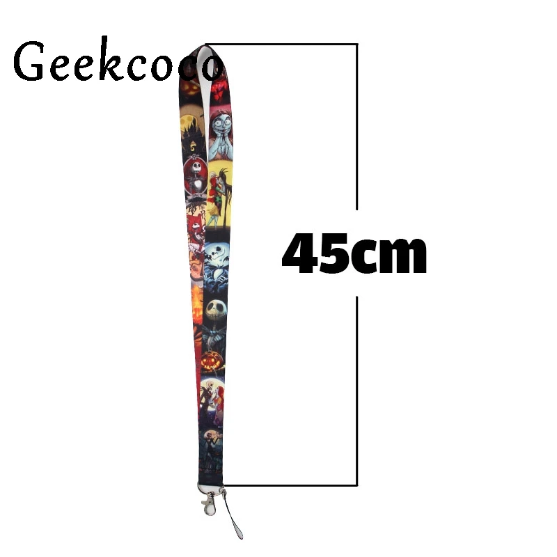 The Nightmare Before Christmas keychain Accessories Safety Breakaway Phone ID Badge Holder keys Straps Neck lanyard Camera J0279