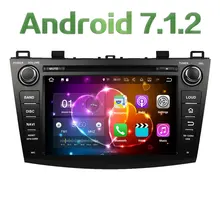 8″ Android 7.1.2 Quad Core 2GB RAM 16GB ROM Car DVD Stereo radio player for Mazda 3 2009-2012 GPS Navigation Support Bose SWC