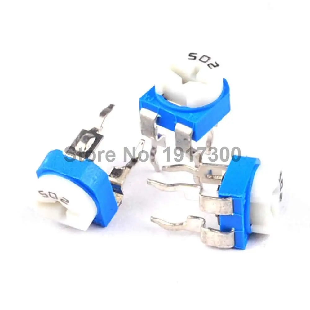 50PCS Trimmer Potentiometer RM 065 5Kohm 502 5K Trimmer font b Resistors b font Variable adjustable