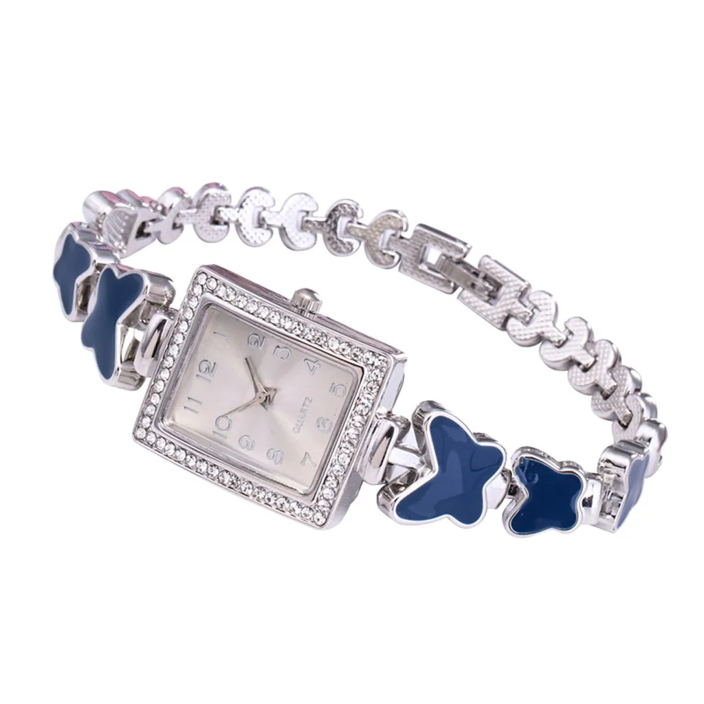 Хит 2019 женские квадратный полностью алмазный браслет часы Аналоговые кварцевые наручные часы подарок на день Святого Валентина роскошные