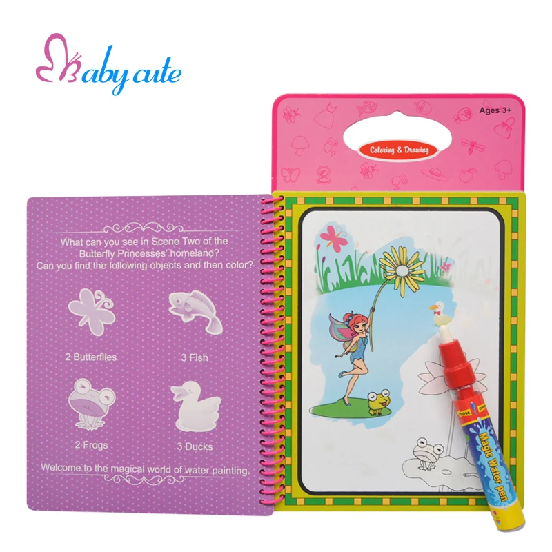 coloring drawing books for kids toy lovely butterfly girl water magic painting doodle board intelligence toys - Kids Paint Book coloring drawing books for kids toy lovely butterfly girl water magic painting doodle board intelligence toys - Kids Paint Book